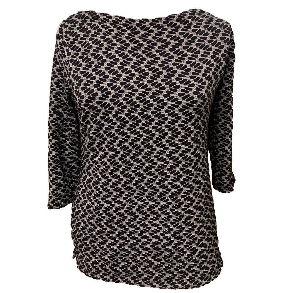 Kim Rogers. Size XL. Cotton Blend. Stretch Pullover. 3/4 Sleeve. B93.